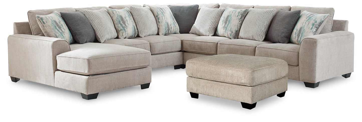 Ardsley 5-Piece Sectional with Ottoman