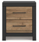 Vertani Two Drawer Night Stand