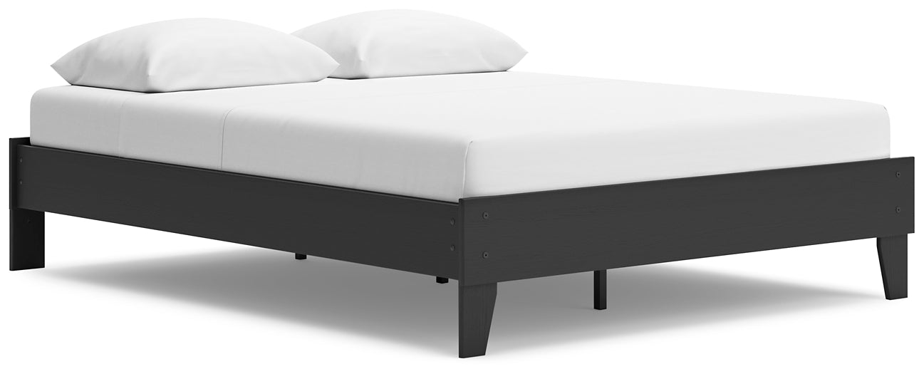 Socalle Queen Platform Bed with Dresser, Chest and 2 Nightstands