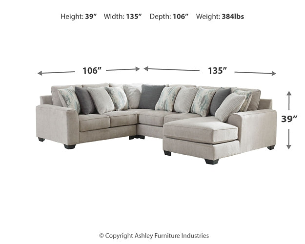 Ardsley 4-Piece Sectional with Chaise