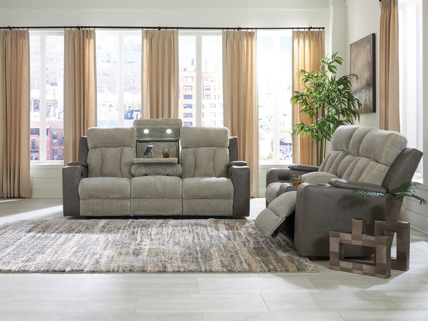 WhipLash Sofa and Loveseat