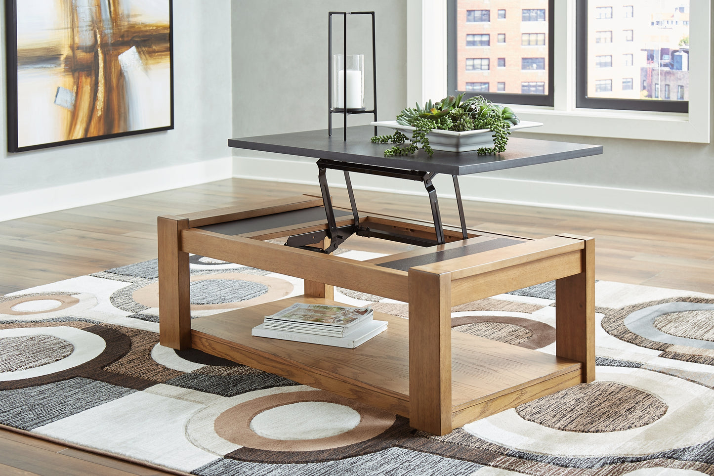 Quentina Coffee Table with 2 End Tables