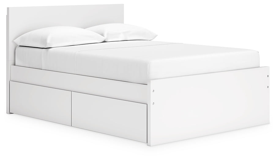 Onita  Panel Platform Bed With 2 Side Storage