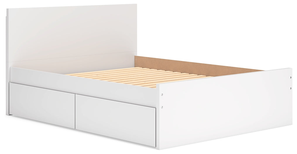 Onita  Panel Platform Bed With 2 Side Storage